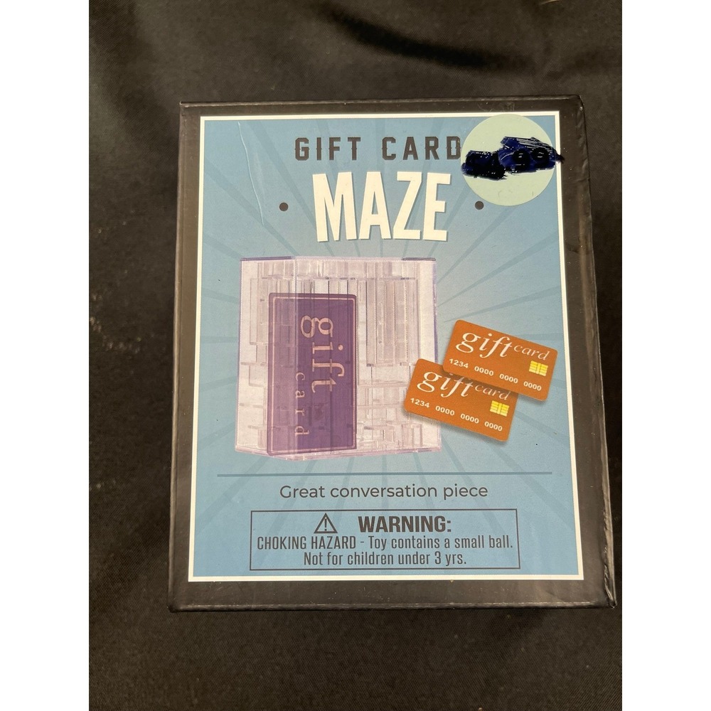 CVS‎ Gift Card Maze Brain Teaser Puzzle Box Clear Plastic Money Holder SM-35638